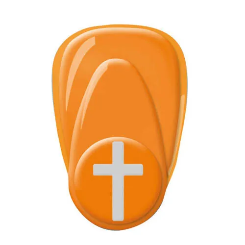 Motivstanzer mittel, Kreuz, Größe 1 - Motivlocher Kirche Kommunion Konfirmation