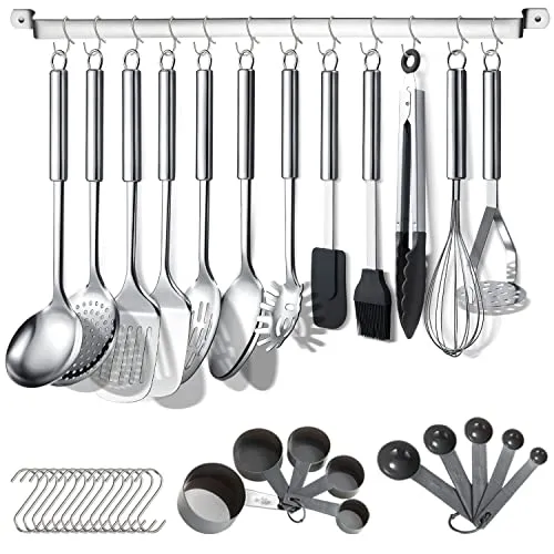 Berglander Küchenutensilien Set 38-teilig - Zubehör- & Gerätesets für Köche, hochwertiges Edelstahl-Set mit 38 Teilen, spülmaschinenfest und ideal für alle Kochbedürfnisse in der Küche.