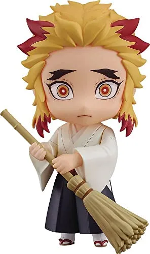Good Smile Company Nendoroid Senjuro Rengoku - Demon Slayer Figur - Detailreiche Nendoroid Figur von Senjuro Rengoku aus 'Demon Slayer: Kimetsu no Yaiba', 10 cm groß mit verschiedenen Gesichtsausdrücken und Zubehör für kreative Spielmöglichkeiten.