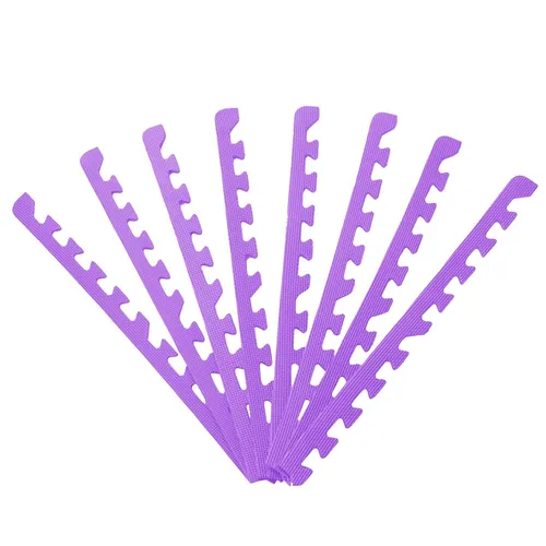 Sporttrend 24® 8 Randstücke Lila | Schutzmatten Bodenmatten Sportmatten