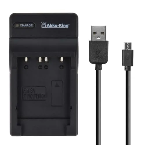 USB-Akku-Ladegerät kompatibel mit Sony NP-FT1 von Akku-King