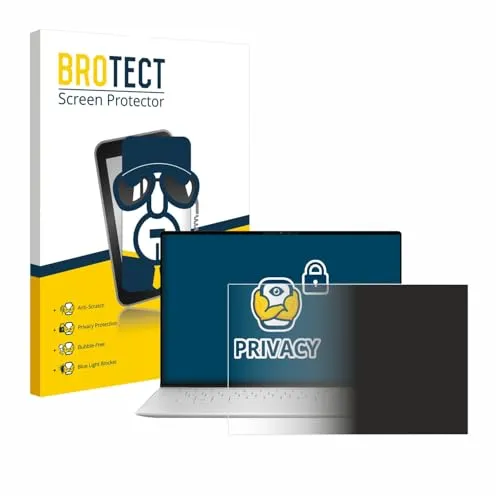 BROTECT Anti-Spy Blickschutzfolie für Dell XPS 13 9340 Non-Touch Privacy Screen Protector [Displayschutz-Folie, Sichtschutz, Blaulichtfilter]