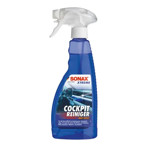 SONAX XTREME CockpitReiniger Matt-Effect 500 ml - Autopflege & Wartung, versiegelt matte Oberflächen und schützt vor Staub und Reflektionen für ein gepflegtes Interieur.