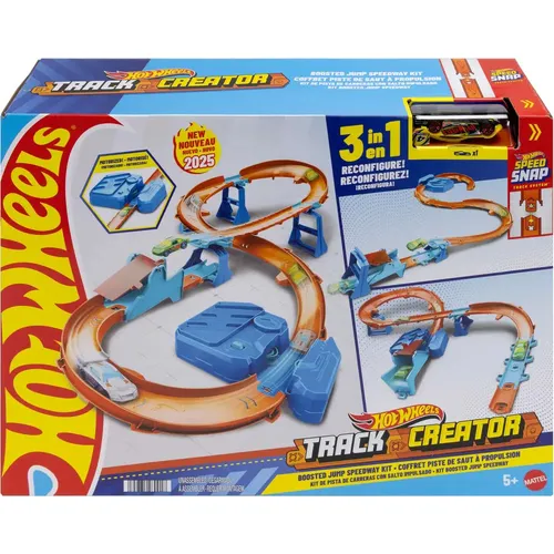 Hot Wheels Deluxe-Bauset mit motorisiertem Beschleuniger