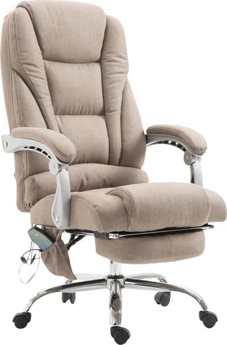 TPFLiving Bürostuhl Pacira mit Massagefunktion in beige von TPFLiving