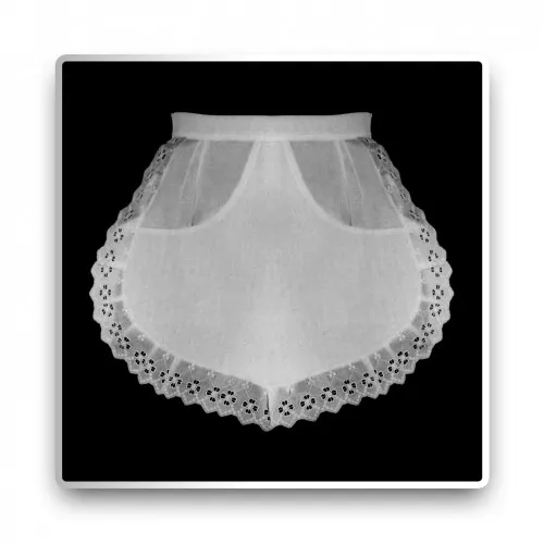 Servierschürze - weiß - 35 cm