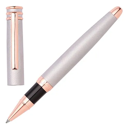 Cerruti 1881 Austin Tintenroller aus Messing in der Farbe Diamond-Chrome, Länge: 14cm, NSW2985C