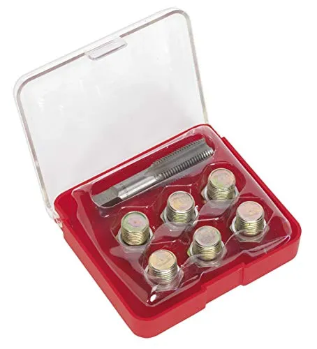 Best Price Square Oil Drain Plug Thread Repair, M15 VS615 by SEALEY