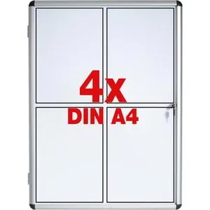 Bi-Office Schaukasten Enclore VT610109150 - Abschließbarer Schaukasten für den Innenbereich, ideal für Büros und öffentliche Räume. Mit magnetischer Rückwand und schlagfester Acrylglas-Flügeltür, perfekt zur sicheren Präsentation von Dokumenten.