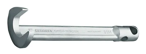 Gedore Klauenschlüssel 24 mm - 6670640 - Steckschlüssel & Klauenschlüssel, robuster Klauenschlüssel für präzises Greifen und Lösen von Schraubverbindungen