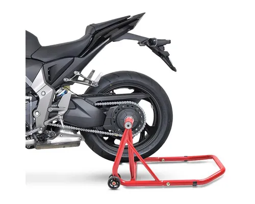 ConStands Motorradheber Einarm Montageständer für Honda CB 1000 R 18-20 - Rot - Werkstatteinrichtung für Honda CB 1000 R 18-20, stabiler Einarm-Ständer für sicheres Anheben und Warten des Motorrads.