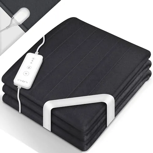 sinnlein® Wärmeunterbett 190 x 80 cm | Elektrische Heizdecke mit Timer und Abschaltautomatik