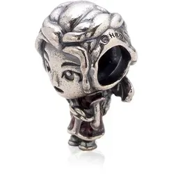 PANDORA X Game of Thrones Daenerys Charm - Bead Charms für Damen, aus Sterling Silber mit feinen Details und roter Emaille, symbolisiert Mut und Stärke von Daenerys Targaryen, kompatibel mit Pandora Moments Armbändern.