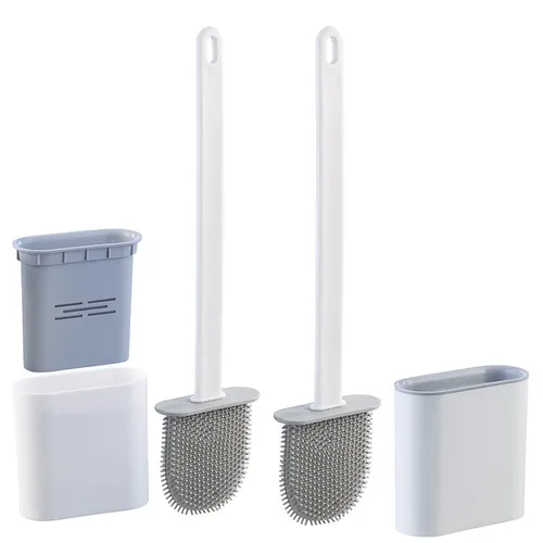 BadeStern 2er-Set WC-Silikonbürsten