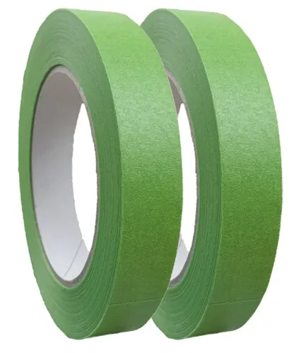 2er Set Profi+ Feinkreppband grün 19 mm x 50 m