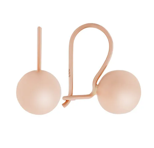 Golders Paar Ohrhänger Kugel-Ohrringe aus 585 Rotgold, massiv (Set, 2-tlg), 585 Rotgold Goldschmuck für Damen