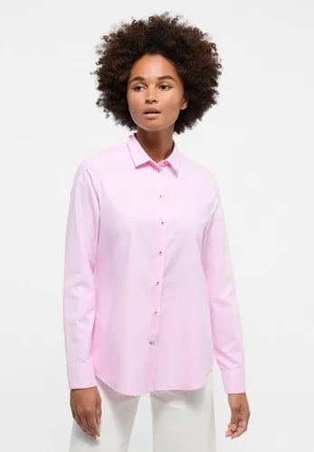 Eterna Hemdbluse REGULAR FIT EASY IRON - bügelleicht in Rosa - Modische Bluse in Rosa, REGULAR FIT, aus 70% Baumwolle und 30% Lyocell, pflegeleicht und bügelleicht – ideal für den stressfreien Alltag.