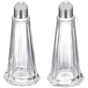 Westmark Salz-und-Pfefferstreuer New York 65262270, Glas / Edelstahl, Set, 2-teilig