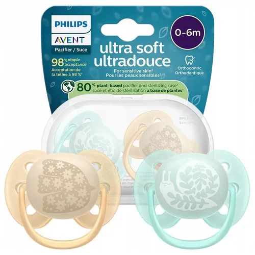 Produktbild Philips Avent māneklītis Ultra soft DECO 0-6M (2 gab) SCF091/41 SCF091/41 (8720689041683) (2x, 0