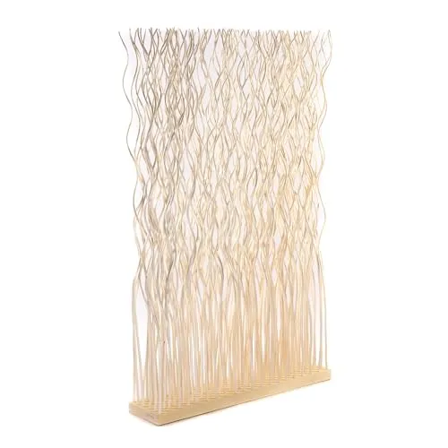 CREEDWOOD RAUMTEILER Kinki | 110x70x17cm - Paravent aus Weidenholz, dekorativ und vielseitig einsetzbar als Sichtschutz oder Deko-Element. Ideal für Wohnzimmer, Flur oder Schlafzimmer.