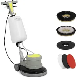 Ulsonix Hartbodenreiniger TOPCLEAN 1100A - Einscheibenmaschine für effektive Reinigung und Politur von Hartböden. Mit 1.100 W Leistung, 17 Zoll Bürste und verstellbarem Griff für ergonomisches Arbeiten.