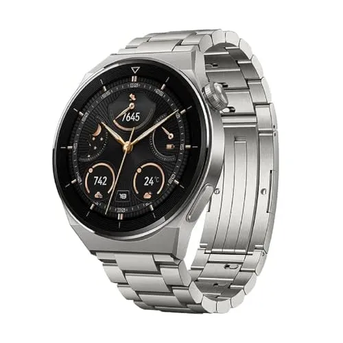 Huawei Watch GT3 Pro - 46.60 mm Titan Smartwatch, nur WLAN, zeitloses Design und lange Akkulaufzeit