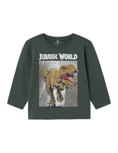 NAME IT Boy Oberteil mit Langen Ärmeln Jurassic World in grün von NAME IT