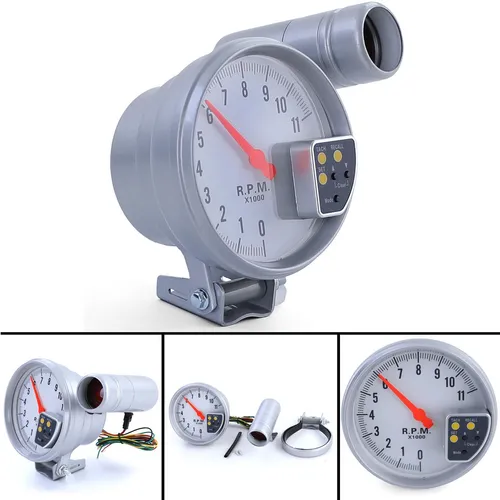 Zoll Performance Drehzahlmesser Silber Matt mit Shift Light
