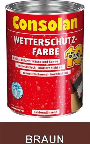 Consolan Wetterschutz Farbe braun 0,75 L