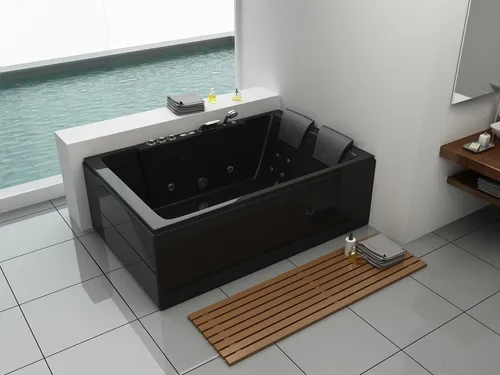 Premium Whirlpool / Badewanne Torino Black 180x120cm von Whirlpool