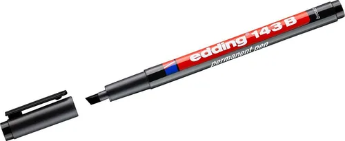 edding Folienstift Permanent Pen edding 143 B 1-3mm schwarz (10 Stück)