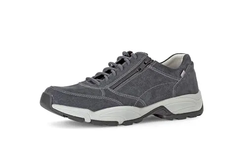 Pius Gabor Herren Sneaker Low,Halbschuhe,zertifiziertes Leder,Wechselfußbett,Laufschuhe,schnürschuhe,schnürer,Turnschuhe,Indigo,45 EU / 10.5 UK