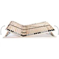 vidaXL Lattenroste 2 Stk. 90x200 cm mit 28 Latten - Lattenroste mit 7 Zonen für optimale Unterstützung, verstellbare Festigkeit und einfache Montage. Robuster Buchenholz-Rahmen sorgt für Langlebigkeit und Stabilität.
