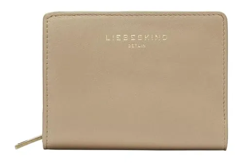 Liebeskind Berlin Geldbörse Thea, Leder beige - Elegante Damengeldbörse aus hochwertigem Leder, mit 6 Kartenfächern und praktischem Druckknopfverschluss – ideal für stilbewusste Frauen.