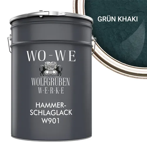 WO-WE Metallschutzlack Hammerschlaglack Hammerschlag Effektlack W901, 1-5L, Glänzend