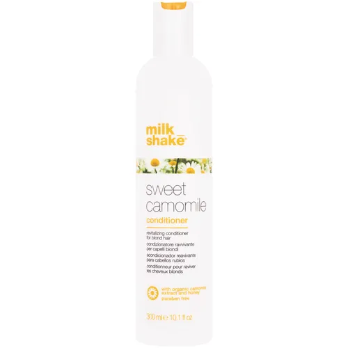 Milk_Shake Sweet Camomile Conditioner 300 ml - Haarspülung für blondes Haar, revitalisiert mit Kamillenextrakt und Honig, verstärkt Leuchtkraft und Glanz, ideal für geschmeidige Ergebnisse.