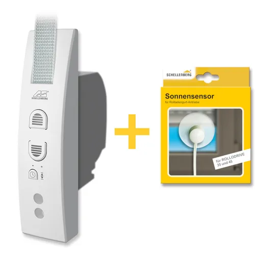 Schellenberg El Gurtwickler ROLLODRIVE 45 Maxi max 4 m² Rolladen + Sonnensensor