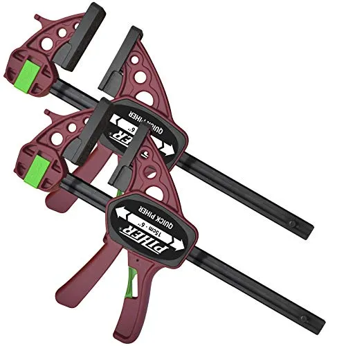 Piher Quick Extra Einhand-Zwinge Schraub-Zwinge 45 cm Schnell Spanner Spreiz Klemme 2 x