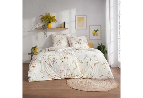 Estella Bettwäsche Atelier, Mehrfarbig, 155x220 cm in beige von ESTELLA