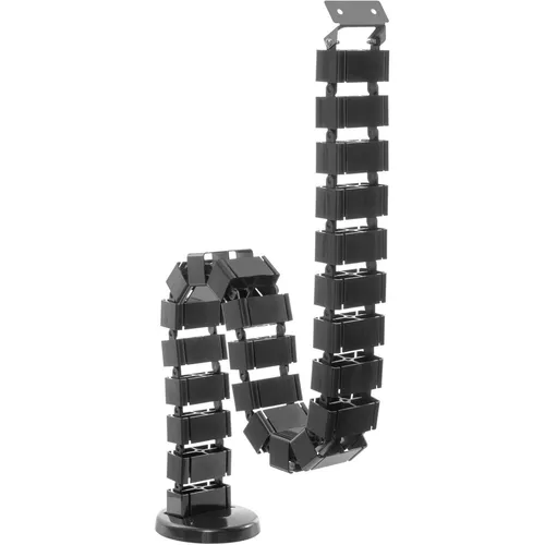 equip PRO Kabelmanagementsystem - Schwarz - Innovatives Kabelmanagementsystem in Schwarz, sorgt für Ordnung und Sicherheit in jedem Raum.