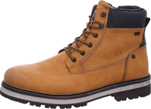Mustang Shoes Schnürstiefelette Braun 43 EU - Stylische Schnürstiefelette in Braun, Größe 43 EU, mit 4 cm Absatzhöhe. Ideal für den täglichen Einsatz, bequem und vielseitig kombinierbar.