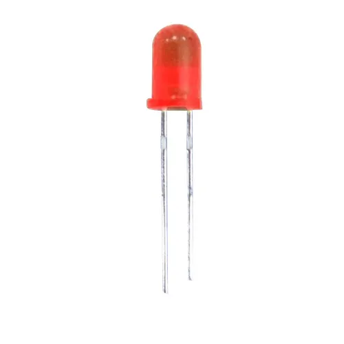 10er-Pack, LED, 5mm, diffus, 20mA, 200mcd, rot