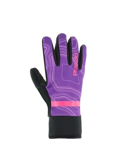 Roeckl Ranua Kinder Winter Fahrrad Handschuhe lang lila 2025: Größe: 4