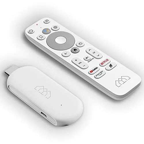 Zertifizierter AndroidTV FullHD HOMATICS Stick HD IPTV Stick mit HDMI Anschluss, Dual WiFi, Bluetooth 5.0, Google PlayStore, Netflix, YouTube & Prime Video vorinstalliert