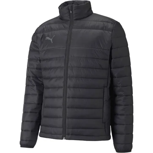 PUMA Jungen Teamliga Light Jacket Jr Poly-Jacke, Black, 128 - Funktionsjacke für Juniorsportler, wasserabweisend und ideal für aktive Kinder, mit durchgehendem Reißverschluss und praktischen Seitentaschen.