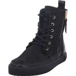 Blackstone Damen CW96 Hohe Sneaker in Schwarz (Coal Black Coal) - Stylische Blackstone CW96 High Sneaker für Damen in eleganter schwarzer Farbe. Ideal für den Alltag, bieten sie Komfort und ein trendiges Design.