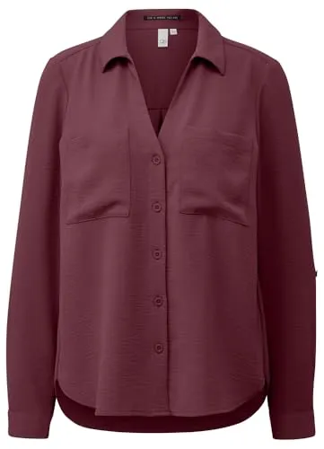 QS Damen 2170001 Bluse Langarm, Größe 42 - Elegante Langarmbluse für Damen, ideal für Büro und Freizeit, sorgt für einen stilvollen Look.