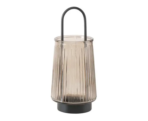 Kerzenhalter IVER aus Glas mit Henkel – 25,5 cm - Eleganter Kerzenhalter IVER aus robustem Glas mit praktischem Griff – ideal für stilvolle Akzente in jedem Raum. Verfügbar in drei modernen Farben, perfekt für deine individuelle Einrichtung.