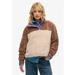 Superdry W2012349A Supersoft Mash Up Fleece für Damen in braun von Superdry
