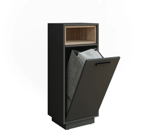 Vicco Wäscheschrank Beatrice, Anthrazit/Sonoma, 38 x 93 cm